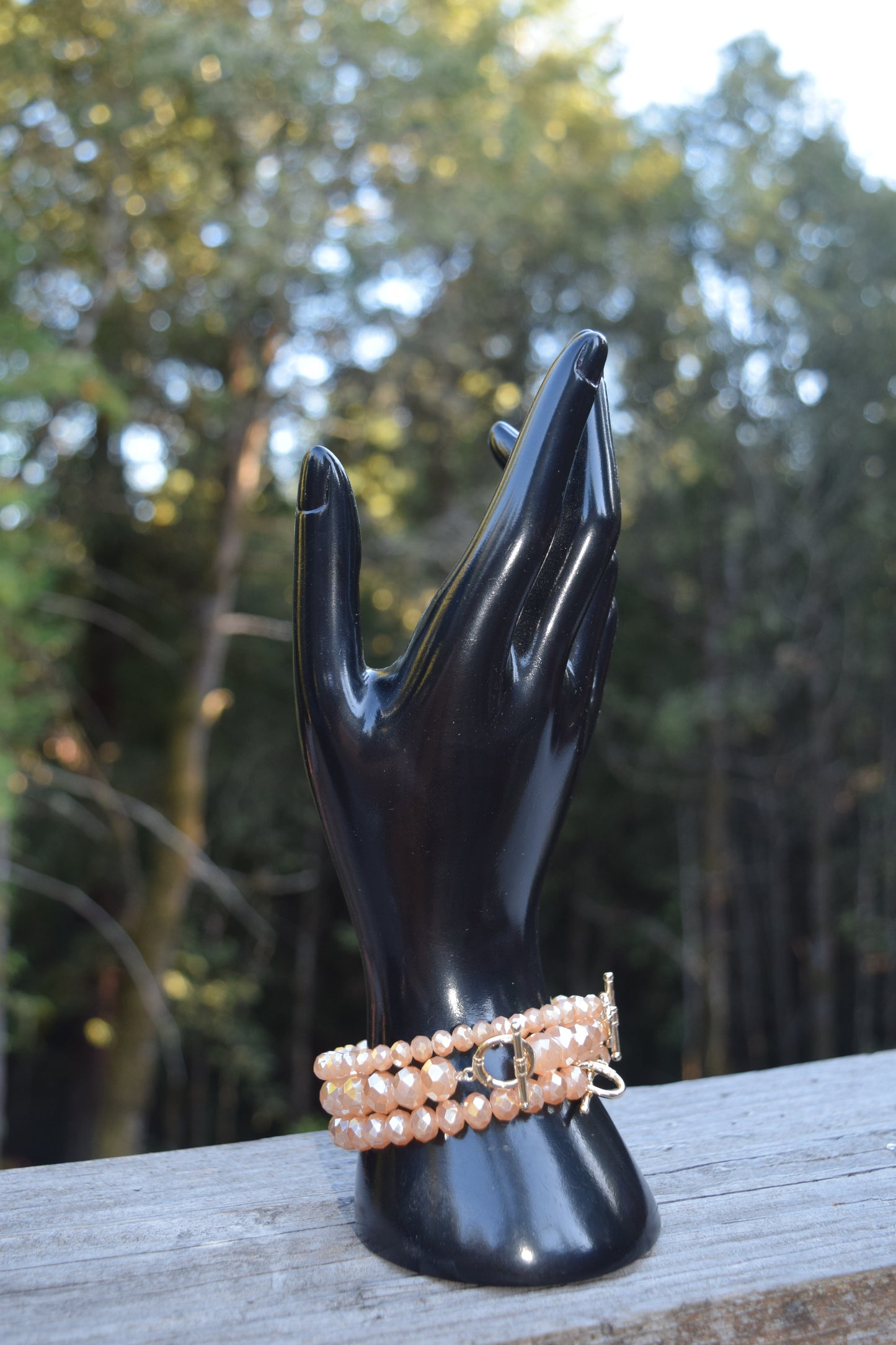 Sparkling Peach Elegance