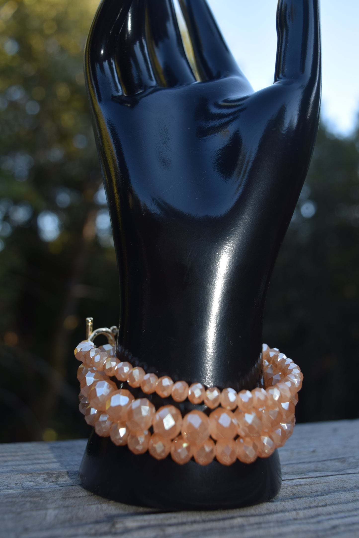 Sparkling Peach Elegance
