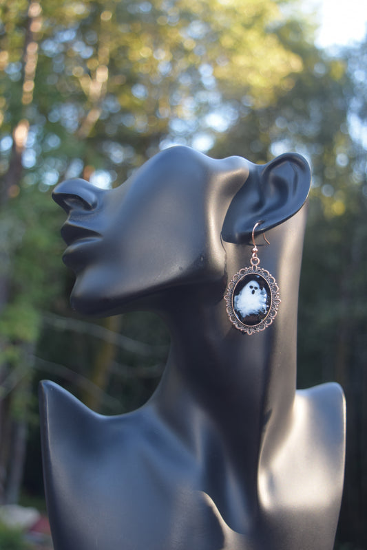 Antique Copper Ghost Cameo (1)